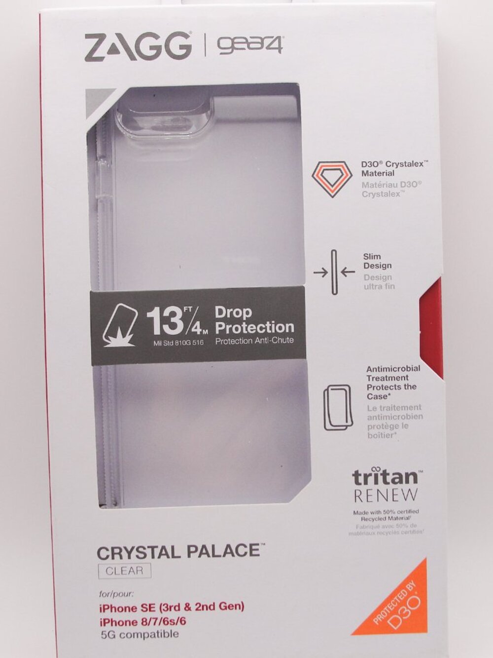 ZAGG Gear4 Crystal Palace Clear Case – iPhone SE/8/7/6s/6 (NWT)